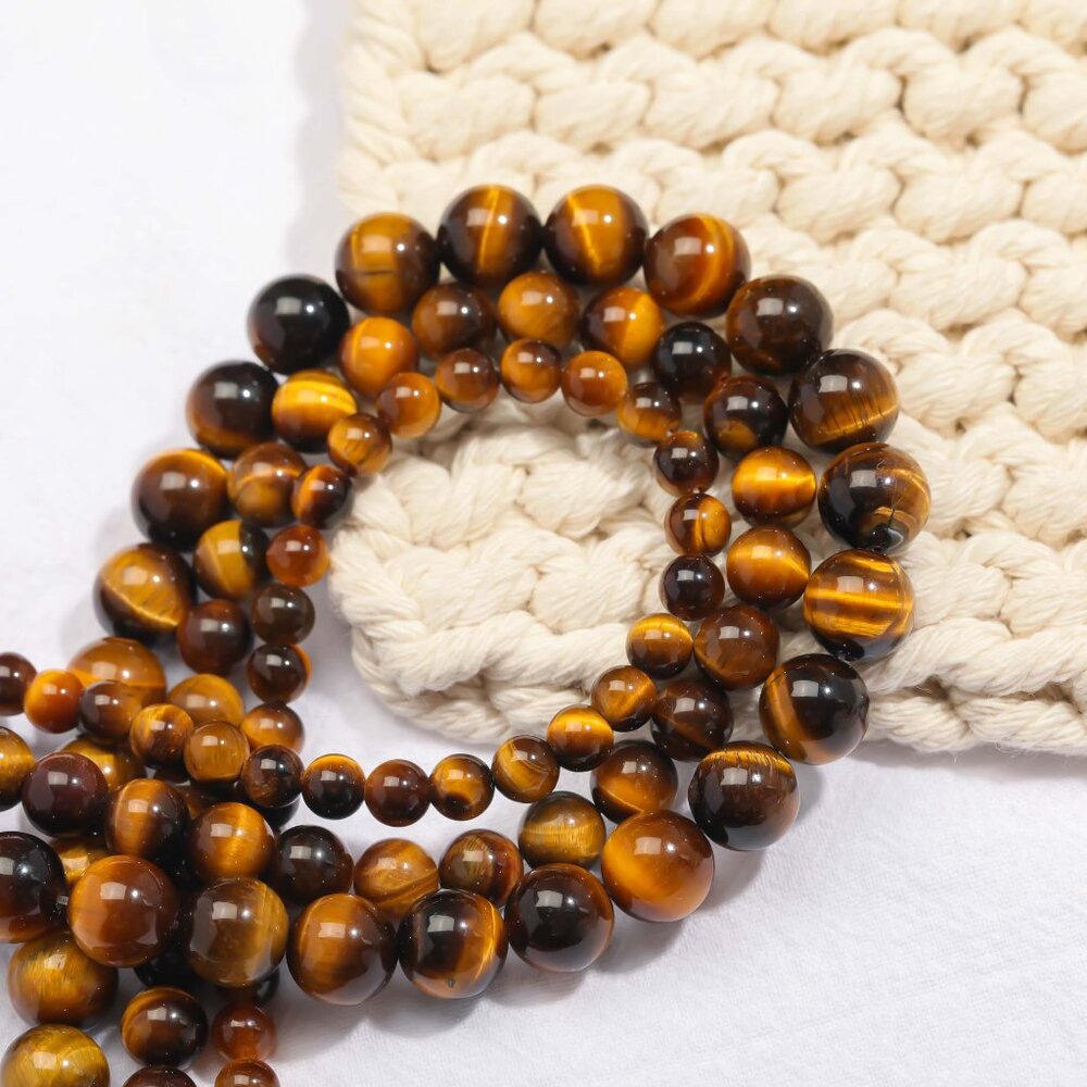 8mm Tiger's Eye Round Beads DIY Jewelry Making
